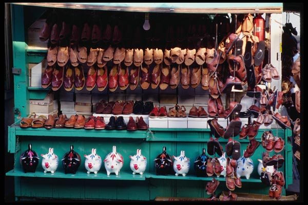 119009 Olvera Street Shoe Display A4 Photo Print