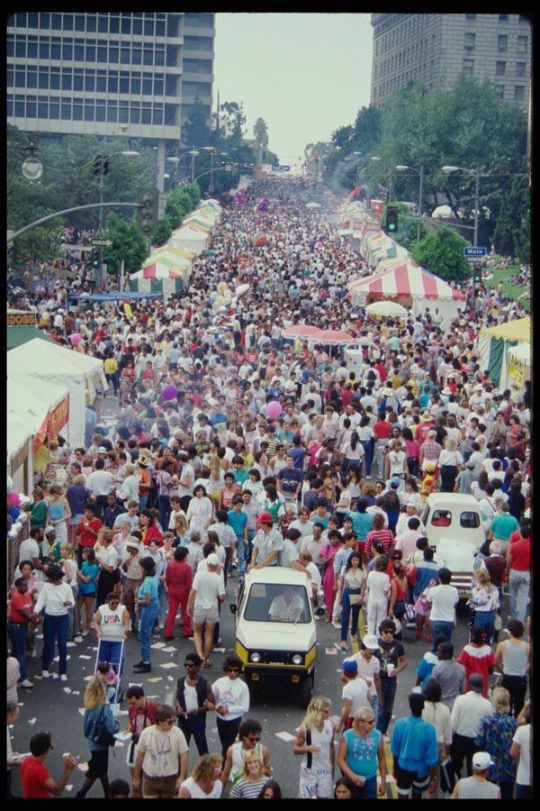 119023 Street Festival Downtown A4 Photo Print