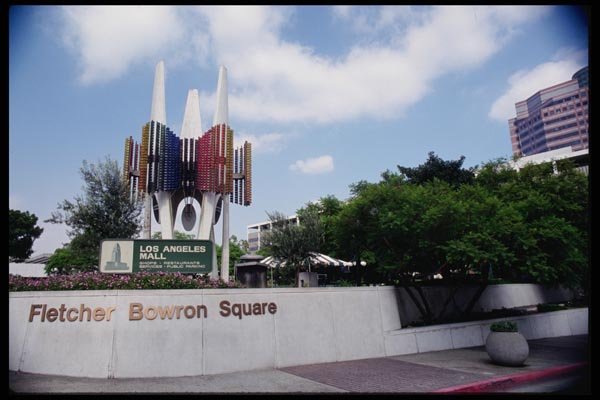 119027 Fletcher Bowron Sq. L.A. Mall Preview A4 Photo Print