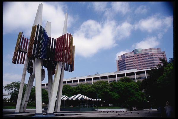 119028 Fletcher Bowron Sq. Sculpture A4 Photo Print