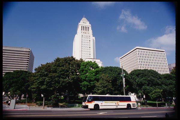 119034 L.A. City Hall 1st St. View A4 Photo Print