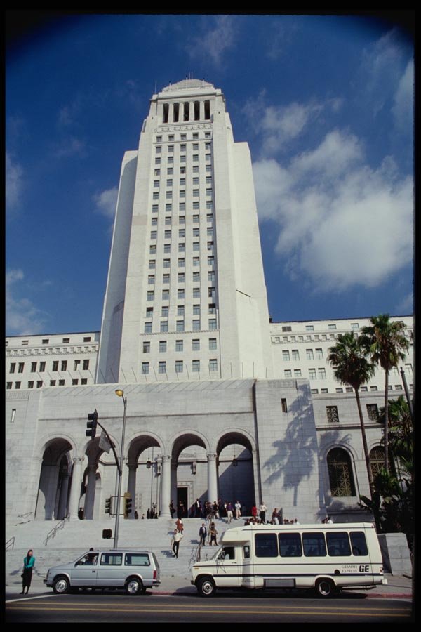 119036 L.A. City Hall Spring St. View A4 Photo Print