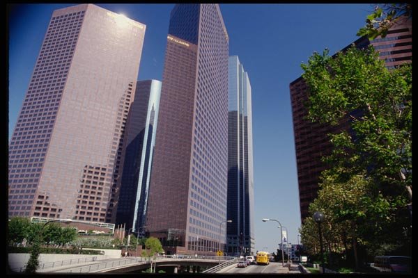 119053 4th St. Cuts Through Well Fargo Center And O'M & M Building A4 Photo Print