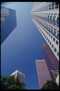 119058 Bunker Hill View Of L.A. Skyline A4 Photo Print