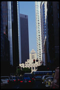 119064 L.A. Public Library South Side Of Hope St. A4 Photo Print