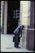 119074 Citicorp Plaza Headless Businessman Statue A4 Photo Print