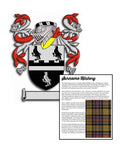 Benedite Surname Coat of Arms A4 Photo Print