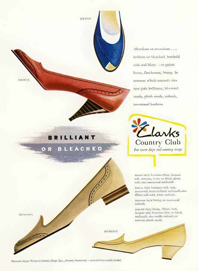 12 Clarks Shoes Cou Vintage Advert A4 Photo Print