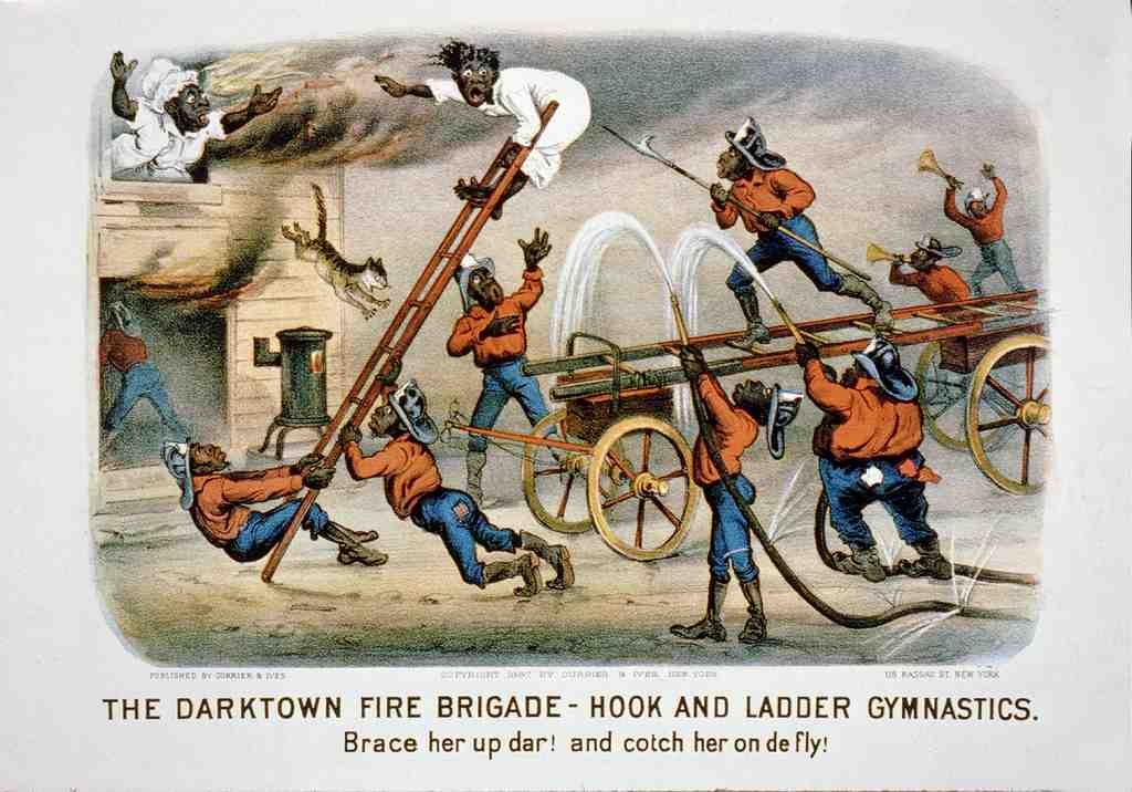 12 Fire Fighting Darktown 1800s No 1 Vintage A4 Photo Print