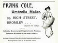12 Frank Cole Umbre Vintage Advert A4 Photo Print
