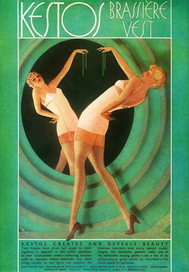 12 Kestos Brassiere Vintage Advert A4 Photo Print