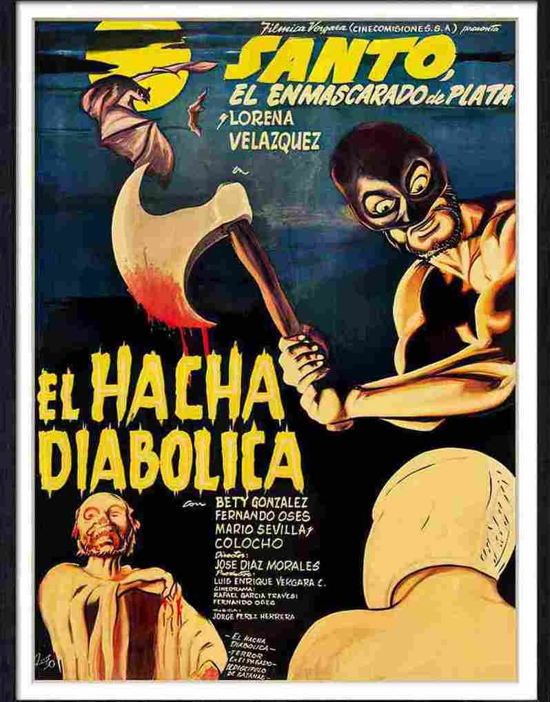 12 santo el hatcha diabolica mexican poster Advert A4 Photo Print