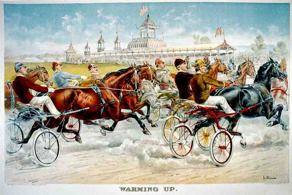 120 Warming Up 1893 Vintage A4 Photo Print