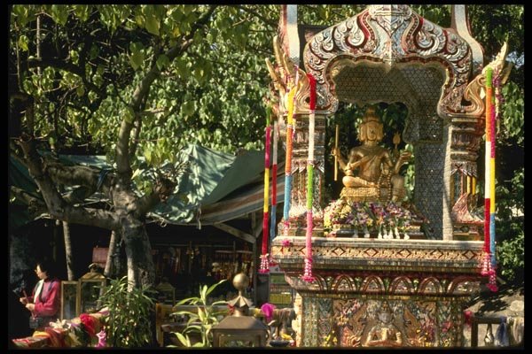 120006 Dieties In Three Buddha Temple In Central Hong Kong A4 Photo Print