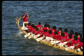 120019 Competitors In The Dragon Boat Races, Held Annually A4 Photo Print