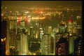 120053 A Night View Of Hong Kong's Famous Skyline And Harbor A4 Photo Print