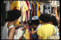 120081 Shopping At Clothes Racks Famous Stanley Market A4 Photo Print