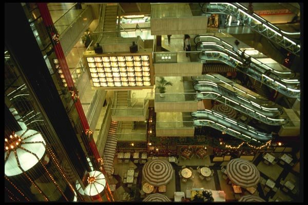 120086 Inside Kowloon's Tsim Sha Tsui Shopping Mall A4 Photo Print