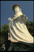 120090 Plaster Deity At Beach Park In Repulse Bay A4 Photo Print