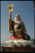 120091 Plaster Deity Displayed Near A Repulse Bay Beach A4 Photo Print