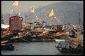 120099 Festooned Junks Closely Moored At Cheung Chau Island A4 Photo Print