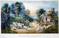 121 Roadside Cottage Vintage A4 Photo Print