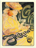 121 cafe jacqmotte fernand toussaint 1896 2 Vintage Advert A4 Photo Print