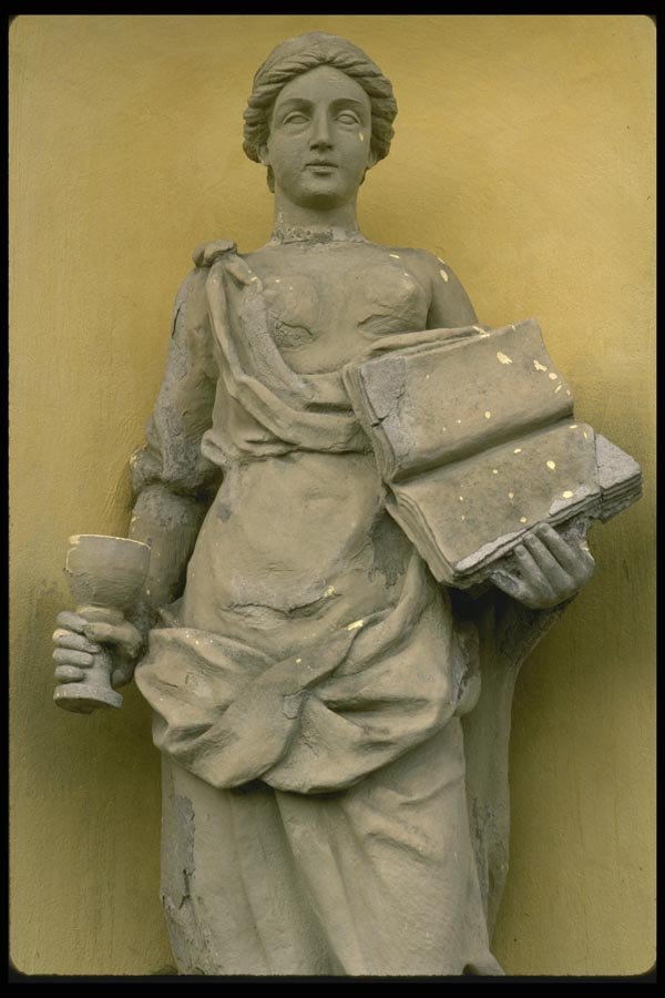 121000 Statue Of Justice At Ledreborg Palace, Zealand A4 Photo Print