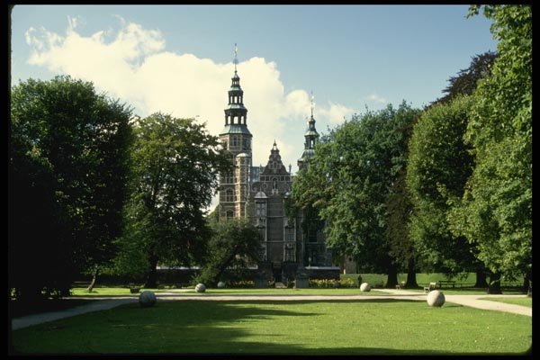 121003 Rosenborg Palace Grounds, Copenhagen A4 Photo Print