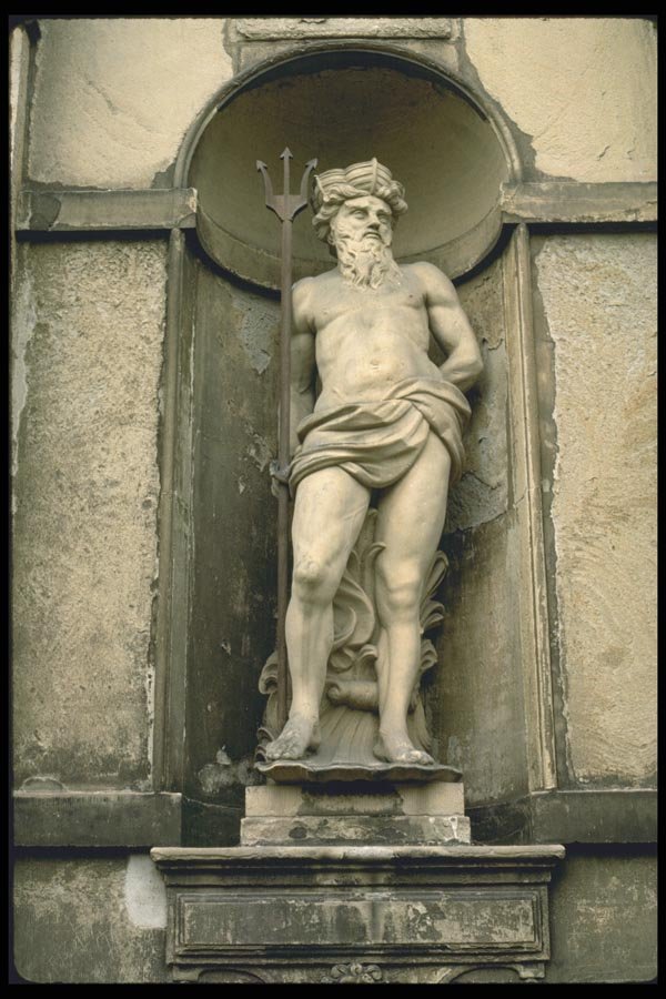 121013 Statue Of Neptune, Kronborg Palace, Helsingor A4 Photo Print
