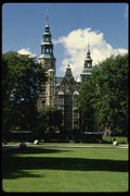 121018 Frontal View Of Rosenborg Palace Through Trees A4 Photo Print