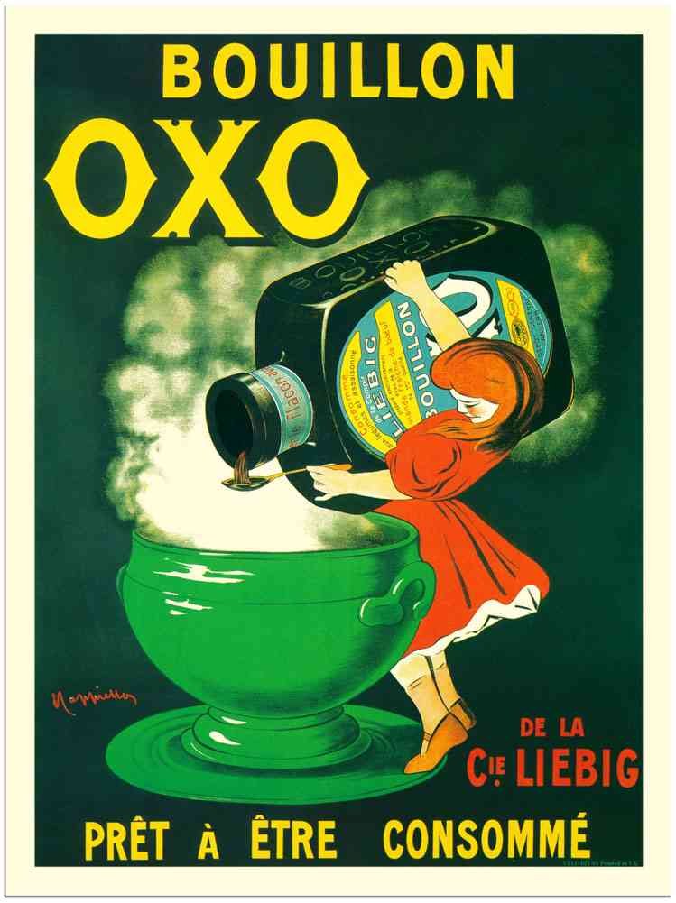121021 01 Bouillon Oxo French Cappiello Vintage Advert A4 Photo Print