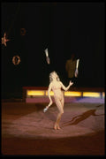 121028 Female Juggler Performing With Beneweis Circus A4 Photo Print