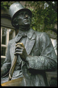 121033 Hans Christian Andersen Detailed View, Copenhagen A4 Photo Print