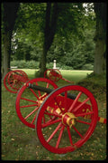 121077 Artillery Wagons At Queen's Gardens, Fredensborg Castle A4 Photo Print