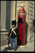 121085 Queen's Life Guard At Sentry Booth, Amalienborg Castle A4 Photo Print
