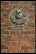 121093 Vallo Castle Sculpture Of Former Resident A4 Photo Print