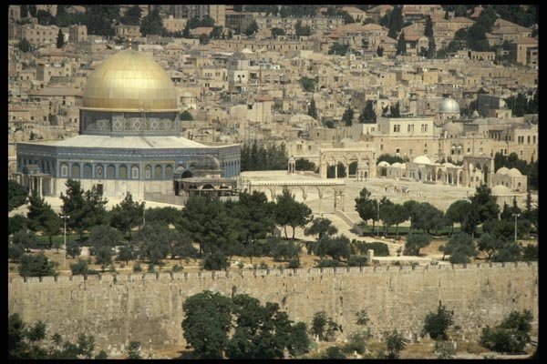 122003 Moslem Dome Of The Rock Atop The Temple Mount A4 Photo Print