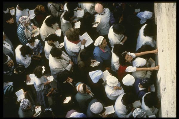 122011 Passover Prayers At Women's Section Of Western Wall A4 Photo Print