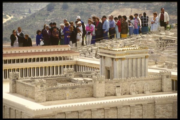 122023 Model Of King Solomon's Jerusalem At Holyland Hotel Site A4 Photo Print