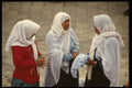 122045 Moslem Girls At Damascus Gate Market A4 Photo Print