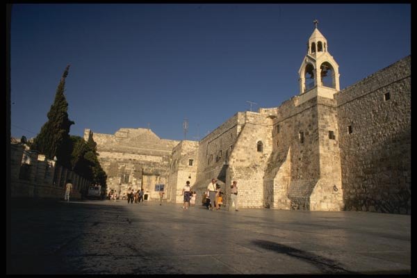 122053 Bethlehem's Manger Square And Church Of Nativity A4 Photo Print