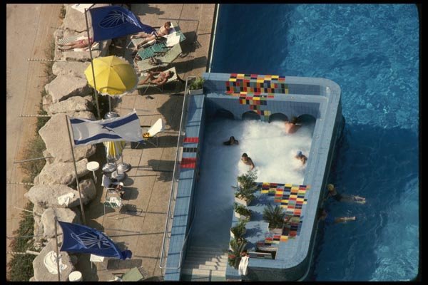 122060 Tel Aviv Hotel Pool And Spa A4 Photo Print