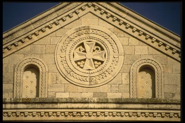 122075 Stonework, Transfiguration Church A4 Photo Print