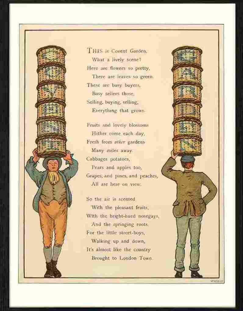 124 01 covent garden london Advert A4 Photo Print