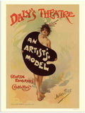 124 an artists model theatre poster 2 Vintage Advert A4 Photo Print