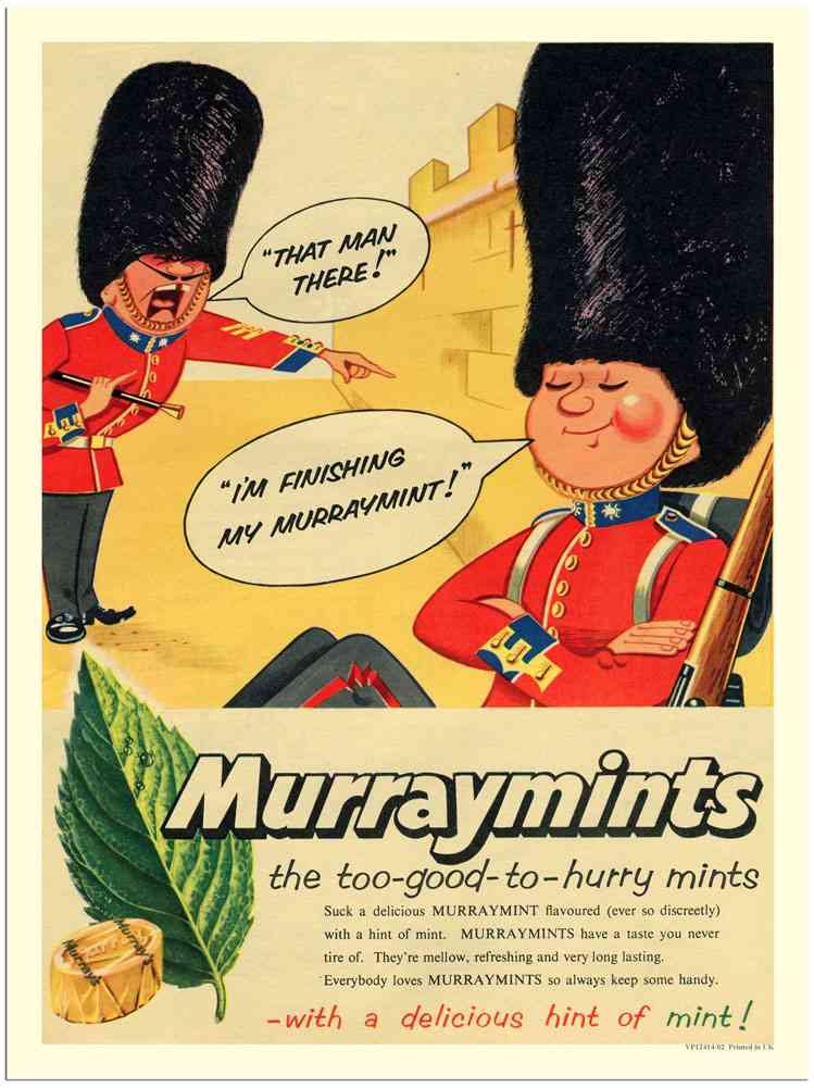12414 02 Murraymints Grenadier Guards Sweets Vintage Advert A4 Photo Print