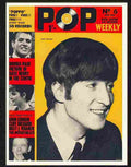 125 06 pop weekly john lennon beatles 1960s Advert A4 Photo Print