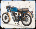 125 Aurea 2 A4 Photo Print Motorbike Vintage Aged