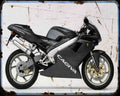 125 Mito 04 1 A4 Photo Print Motorbike Vintage Aged